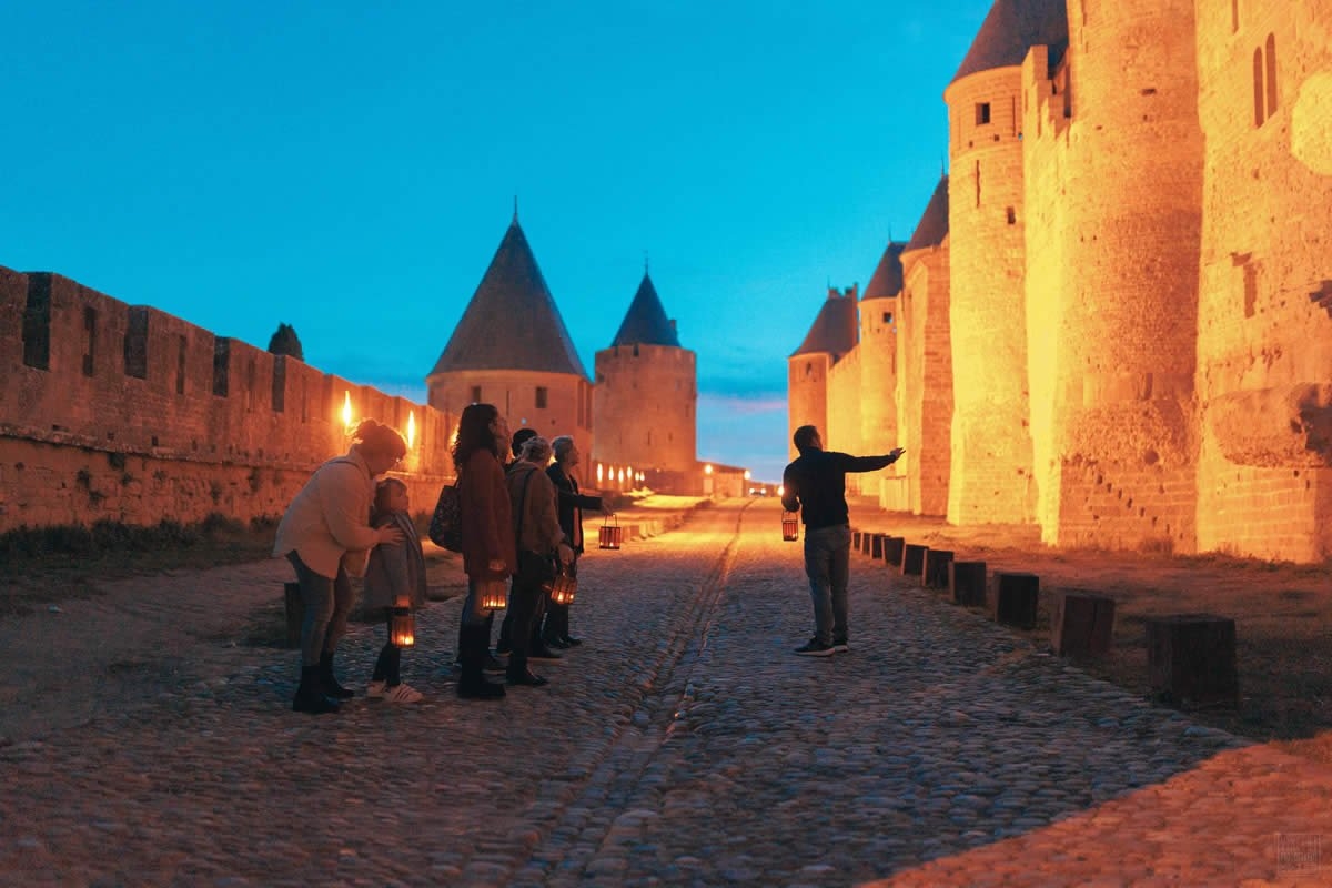 Sudfrance.fr - Visite guidée nocturne de la Cité Médiévale de Carcassonne