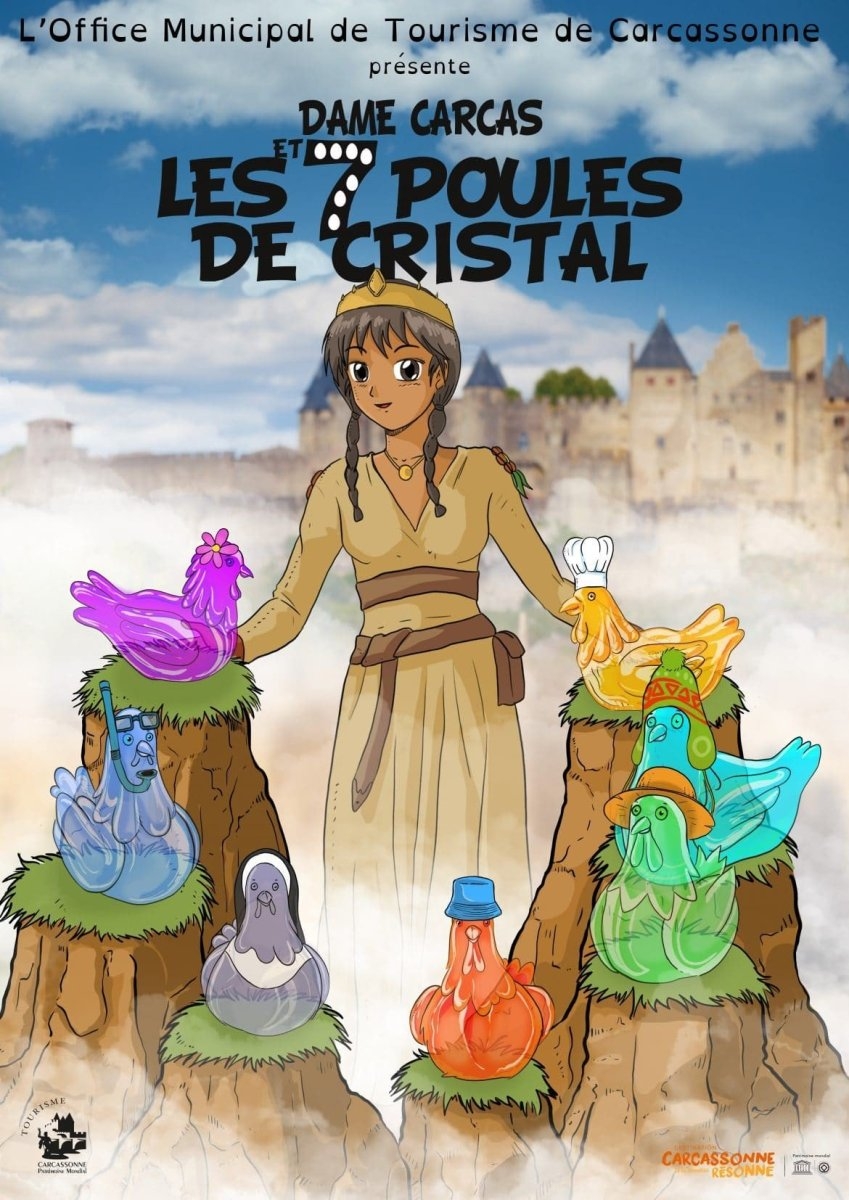 Sudfrance.fr - Box - Chasse au trésor - Dame Carcas et les 7 Poules de Cristal