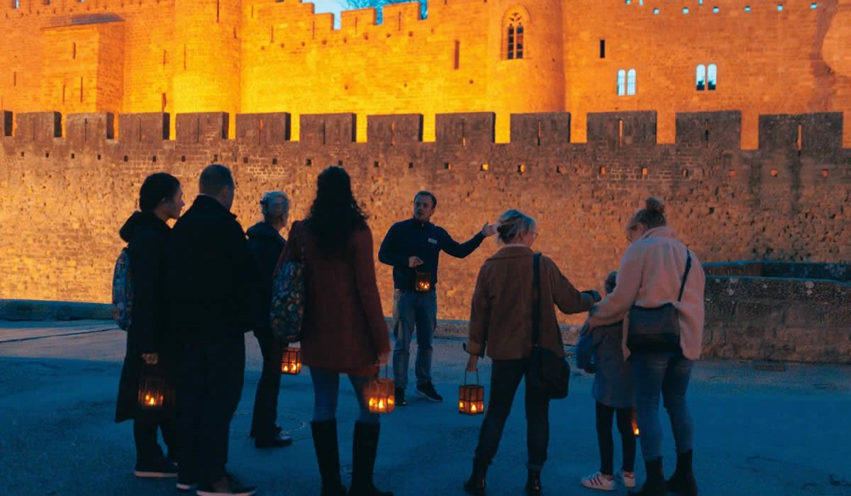 Visite guidée nocturne Cité médiévale Carcassonne