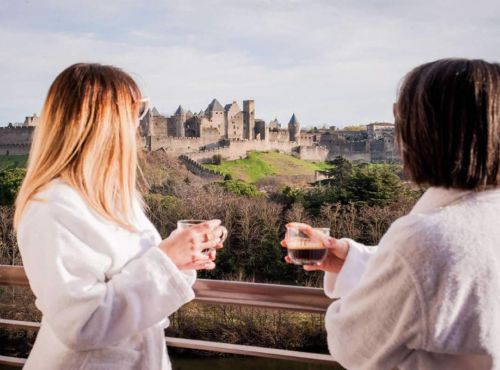 Nouvelle Année en vue sur la Cité de Carcassonne